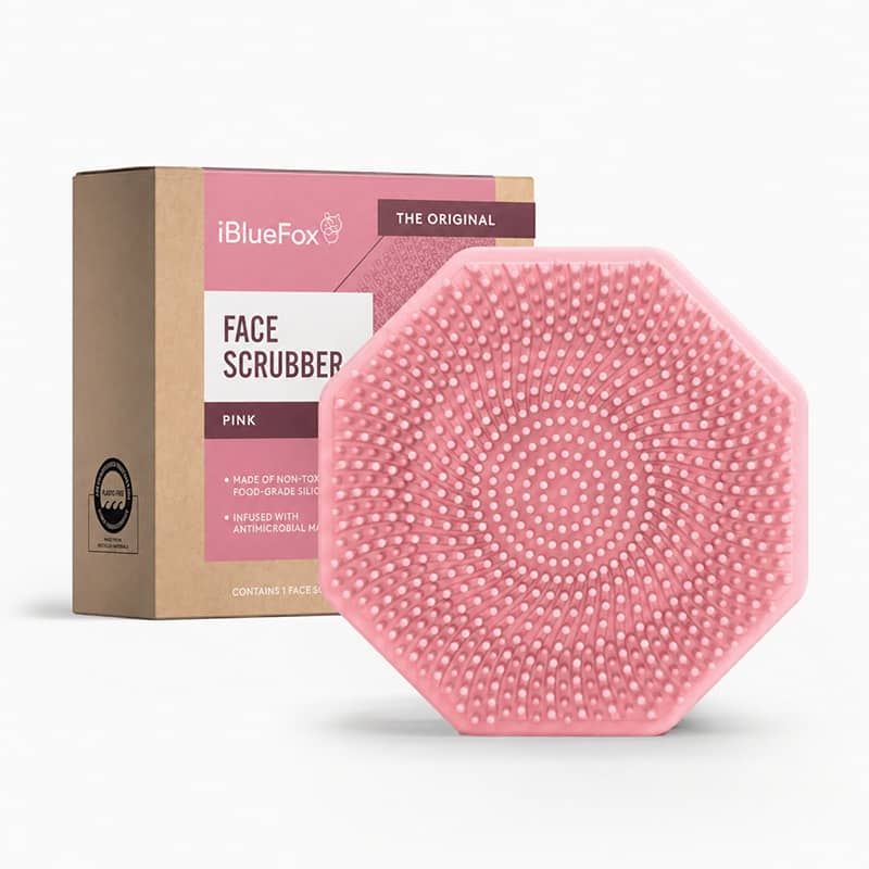 iBlueFox Silicone Face Scrubber - Pink