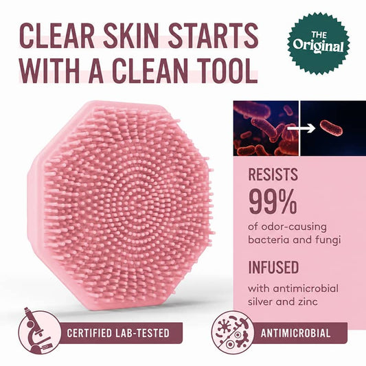 iBlueFox Silicone Face Scrubber - Pink