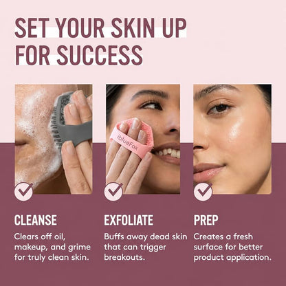 iBlueFox Silicone Face Scrubber - Pink