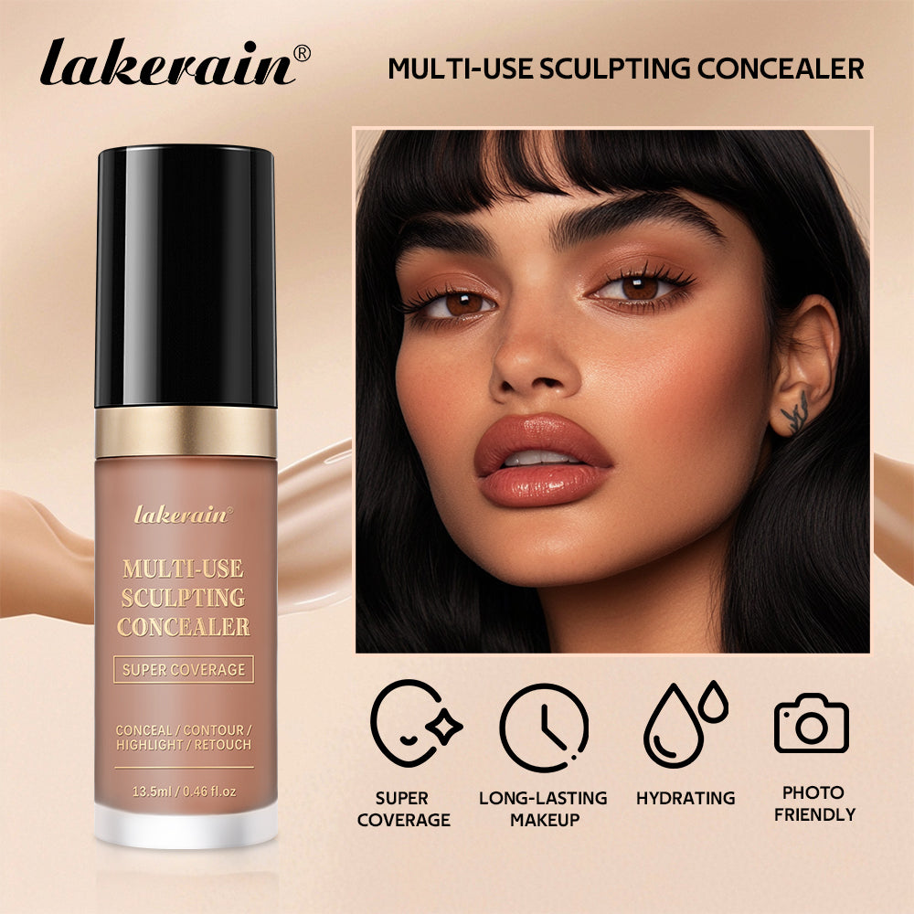 5-Color Waterproof Concealer Matte High Coverage Oil-Control Foundation For Acne Scars And Dark Circles Cosmetics